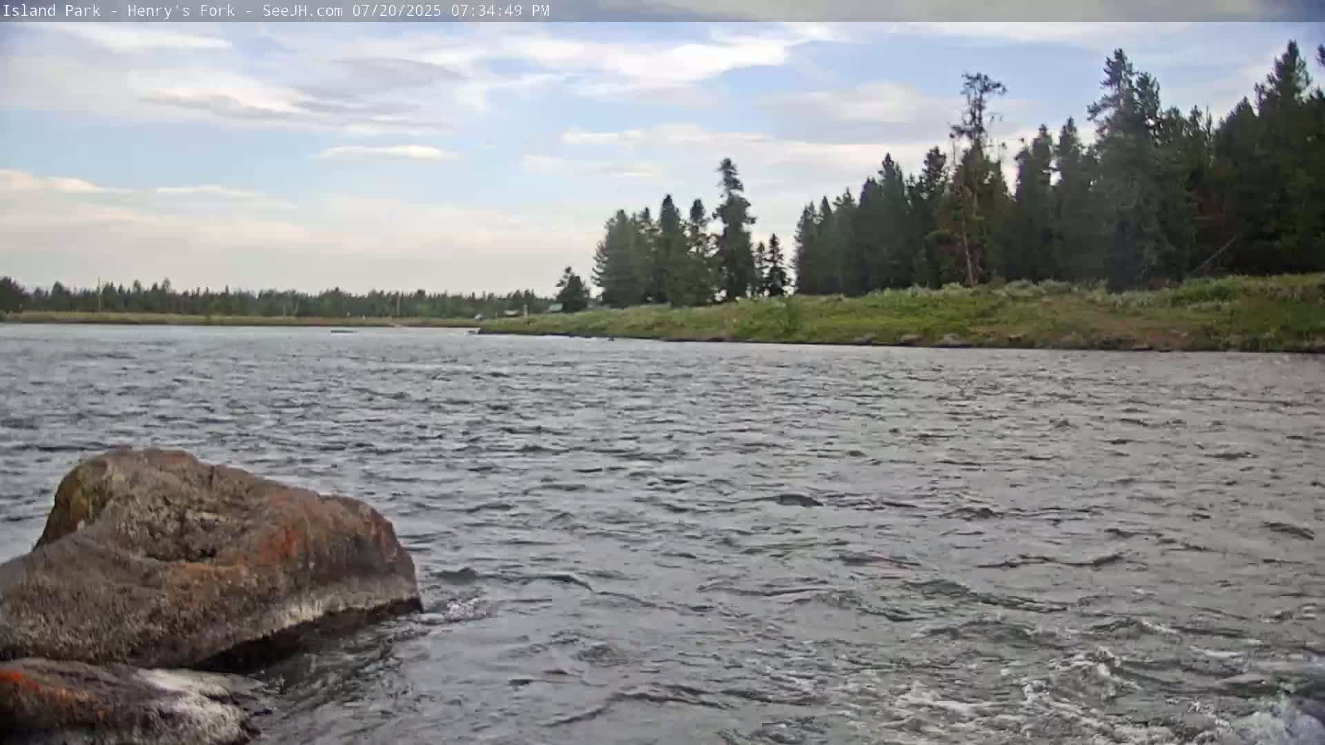 Henry's Fork River from Island Park Village  Live Cam - Island Park, Fremont, Idaho, USA