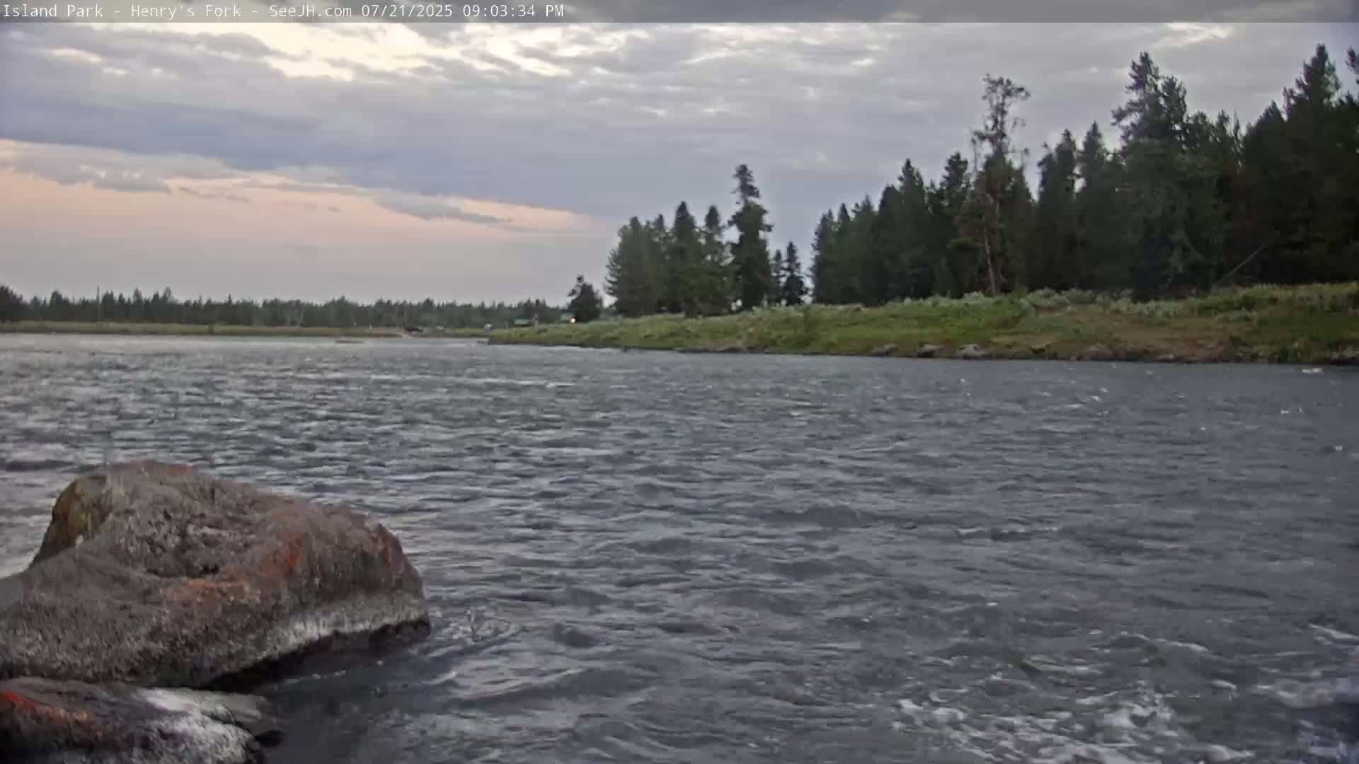 Henry's Fork River from Island Park Village  Live Cam - Island Park, Fremont, Idaho, USA