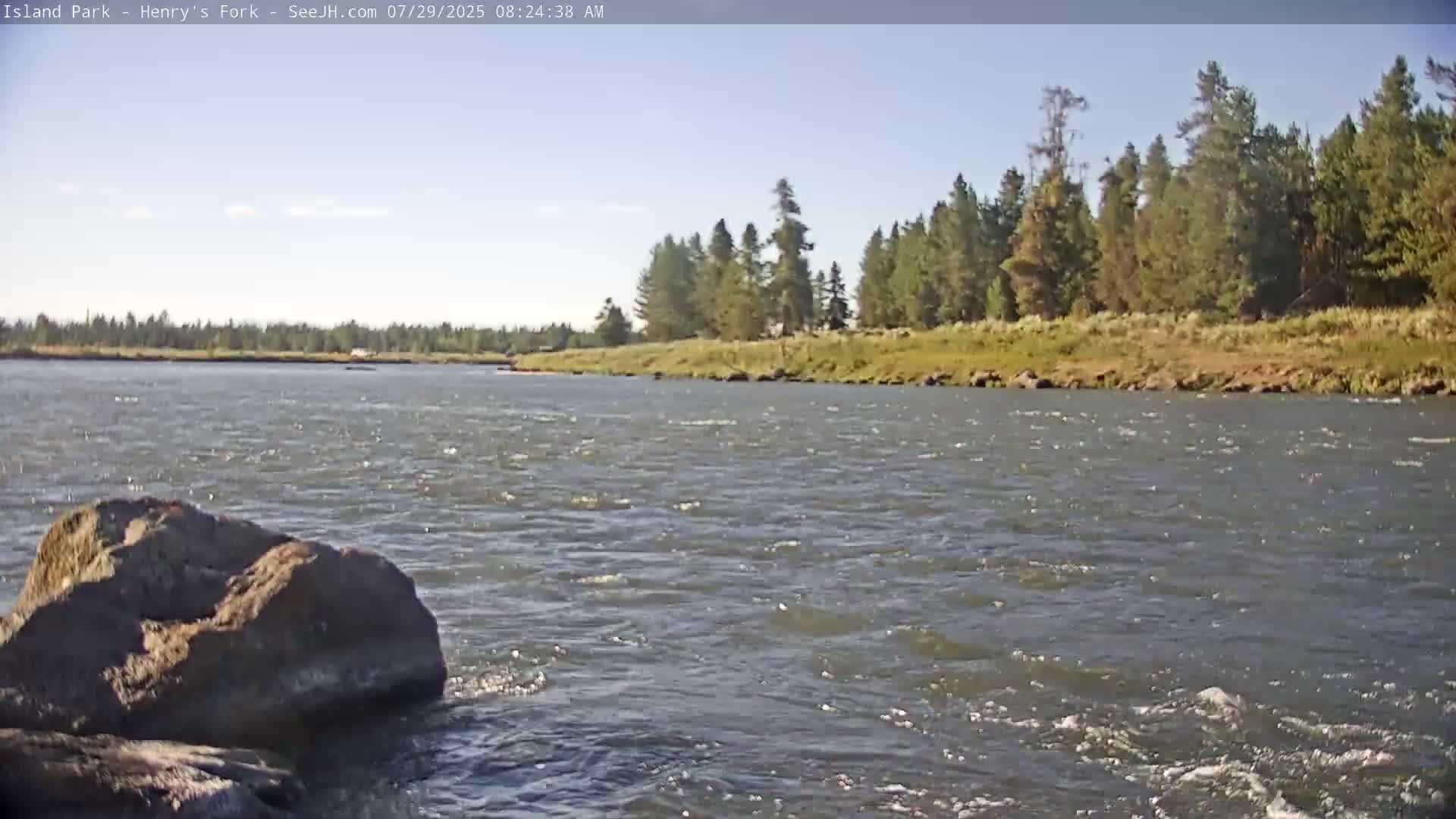 Henry's Fork River from Island Park Village  Live Cam - Island Park, Fremont, Idaho, USA