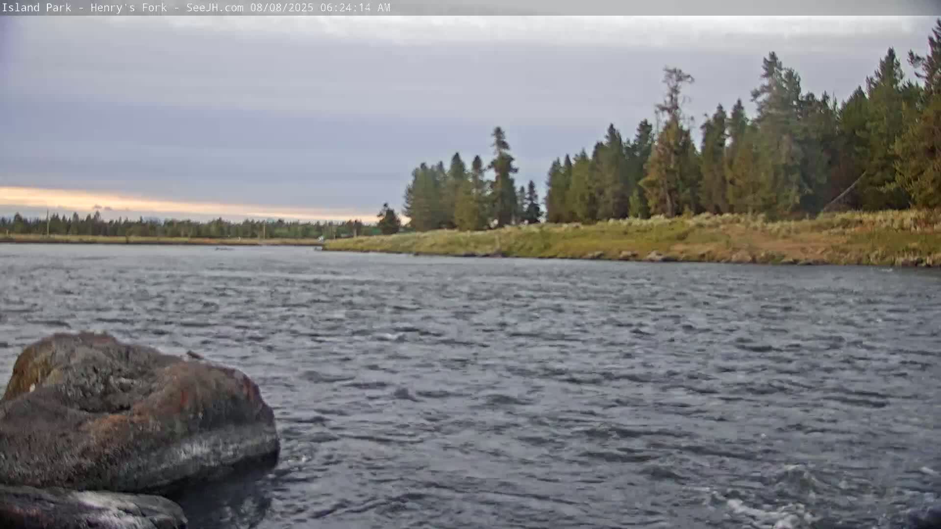 Henry's Fork River from Island Park Village  Live Cam - Island Park, Fremont, Idaho, USA