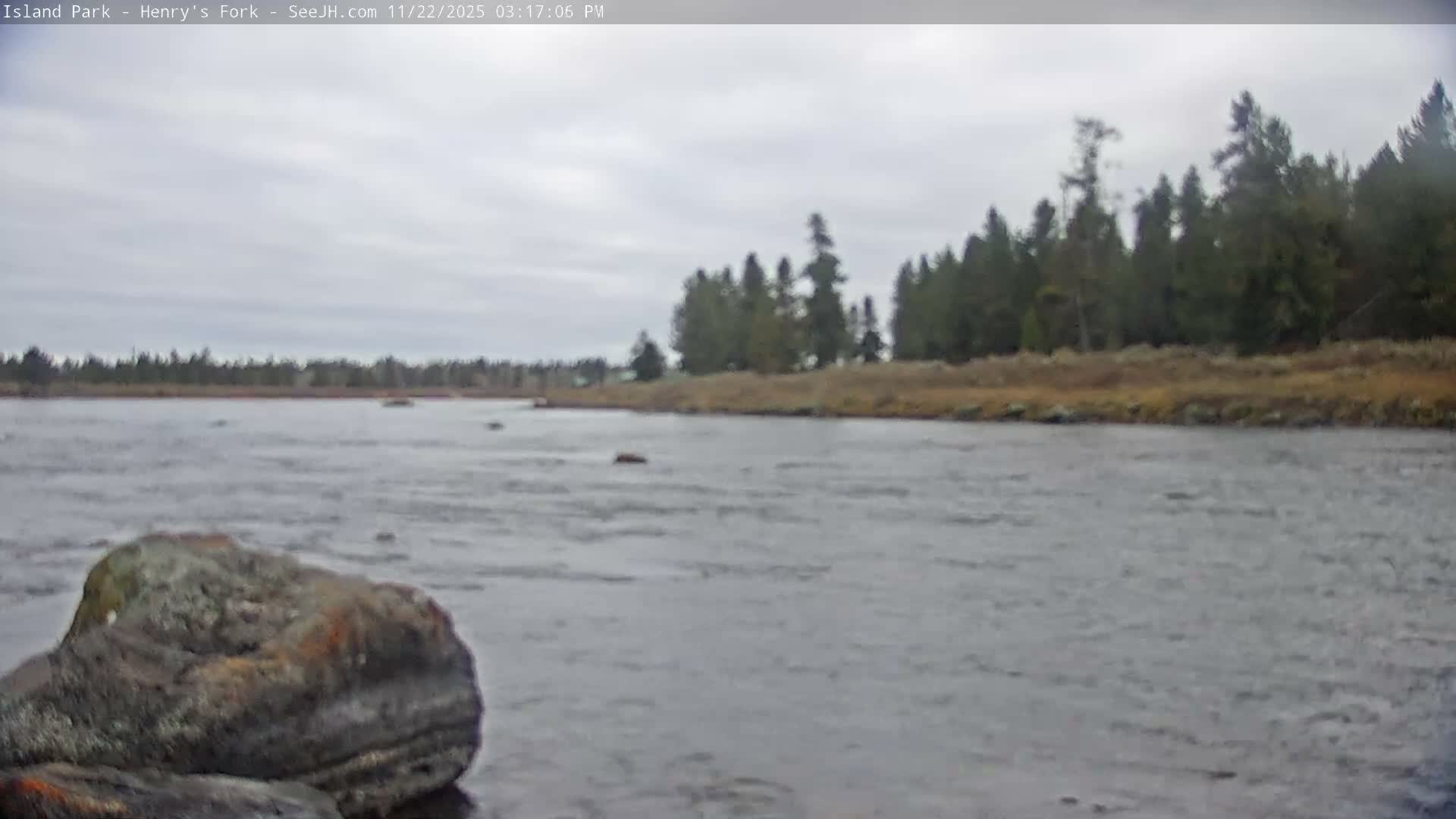 Henry's Fork River from Island Park Village  Live Cam - Island Park, Fremont, Idaho, USA