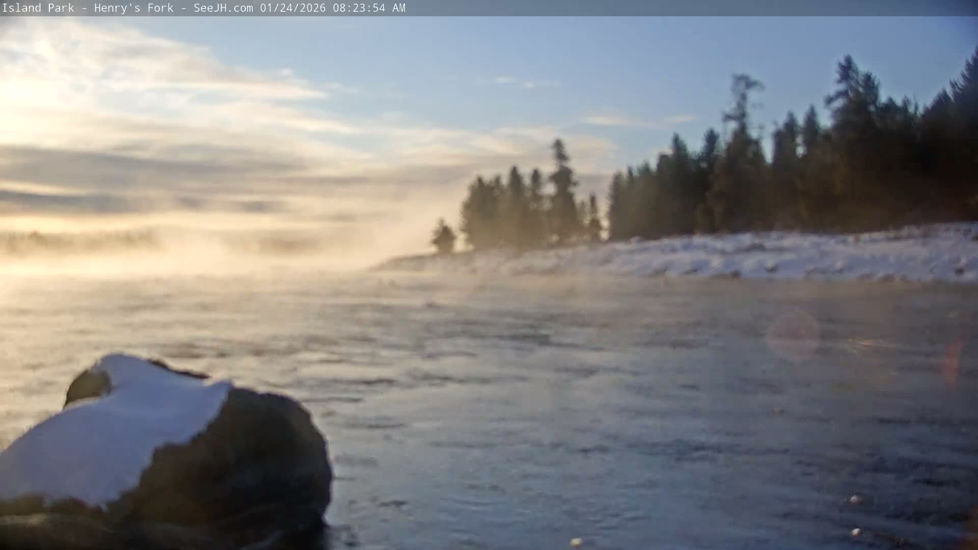 Henry's Fork River from Island Park Village  Live Cam - Island Park, Fremont, Idaho, USA