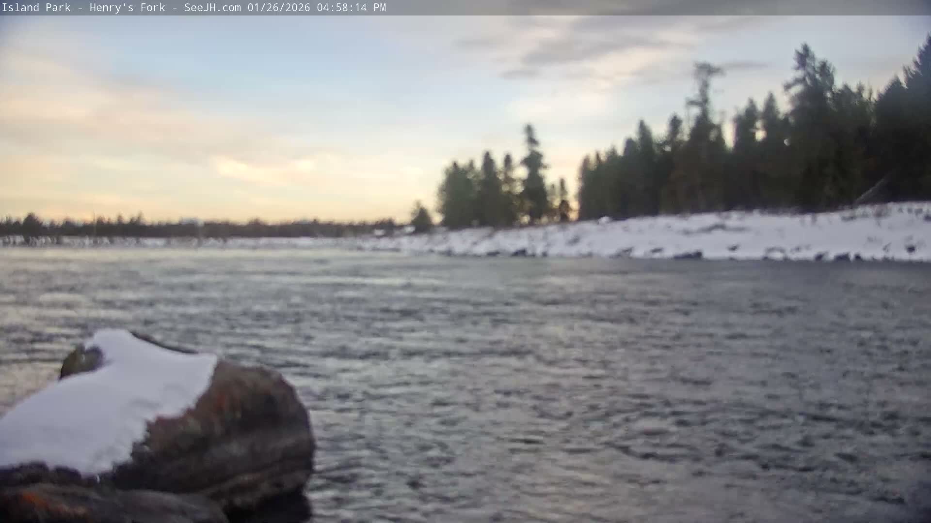 Henry's Fork River from Island Park Village  Live Cam - Island Park, Fremont, Idaho, USA