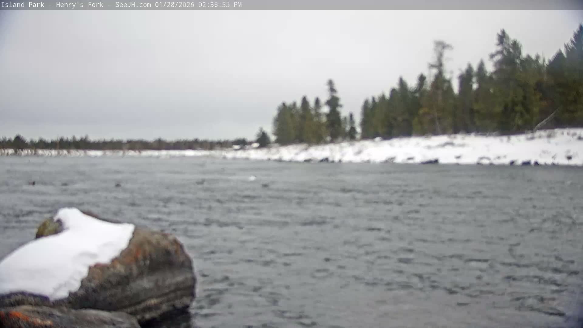 Henry's Fork River from Island Park Village  Live Cam - Island Park, Fremont, Idaho, USA