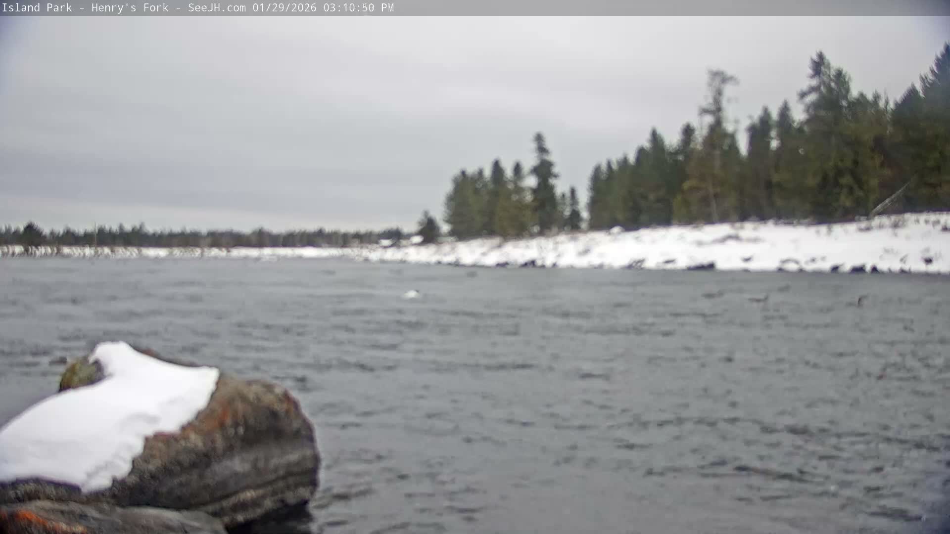 Henry's Fork River from Island Park Village  Live Cam - Island Park, Fremont, Idaho, USA