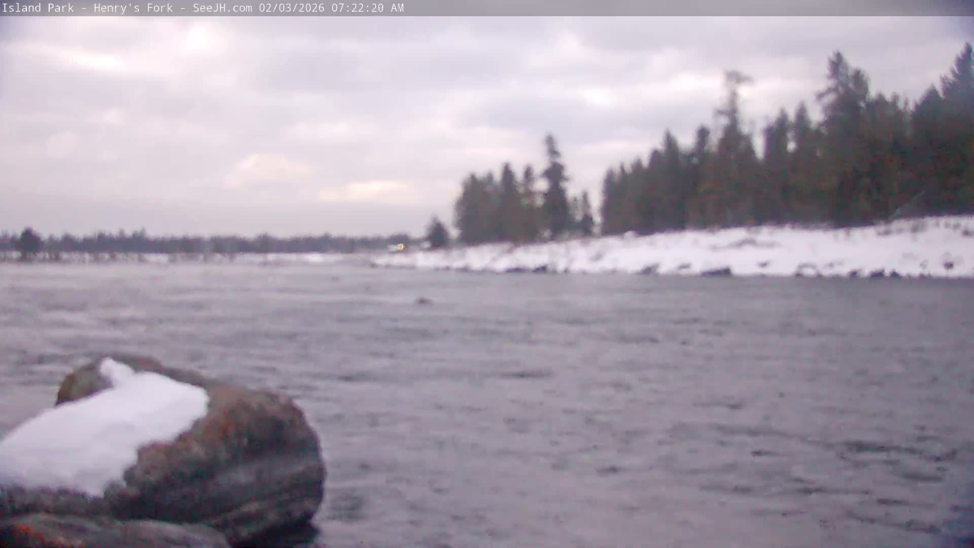 Henry's Fork River from Island Park Village  Live Cam - Island Park, Fremont, Idaho, USA