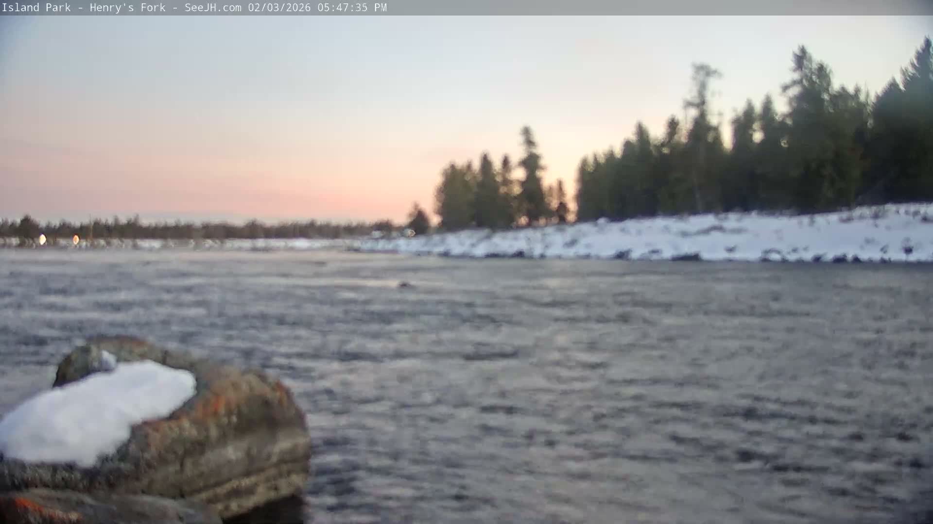 Henry's Fork River from Island Park Village  Live Cam - Island Park, Fremont, Idaho, USA