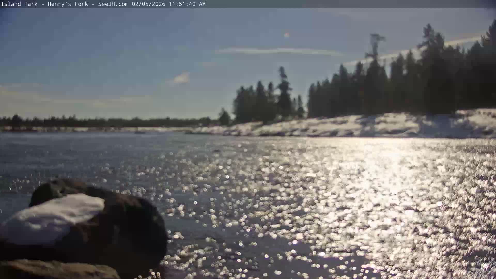 Henry's Fork River from Island Park Village  Live Cam - Island Park, Fremont, Idaho, USA