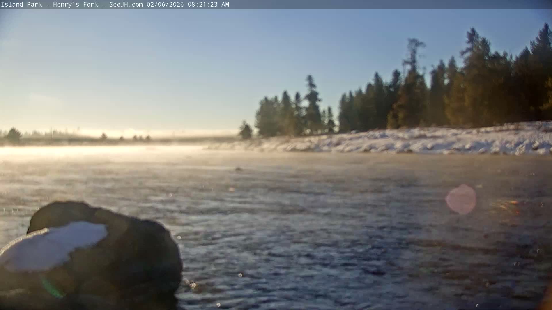 Henry's Fork River from Island Park Village  Live Cam - Island Park, Fremont, Idaho, USA