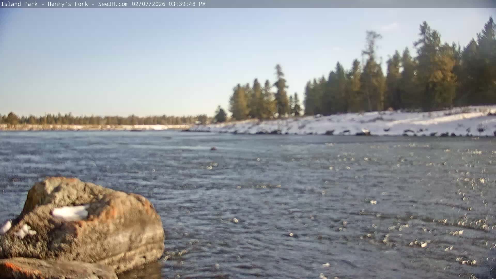 Henry's Fork River from Island Park Village  Live Cam - Island Park, Fremont, Idaho, USA