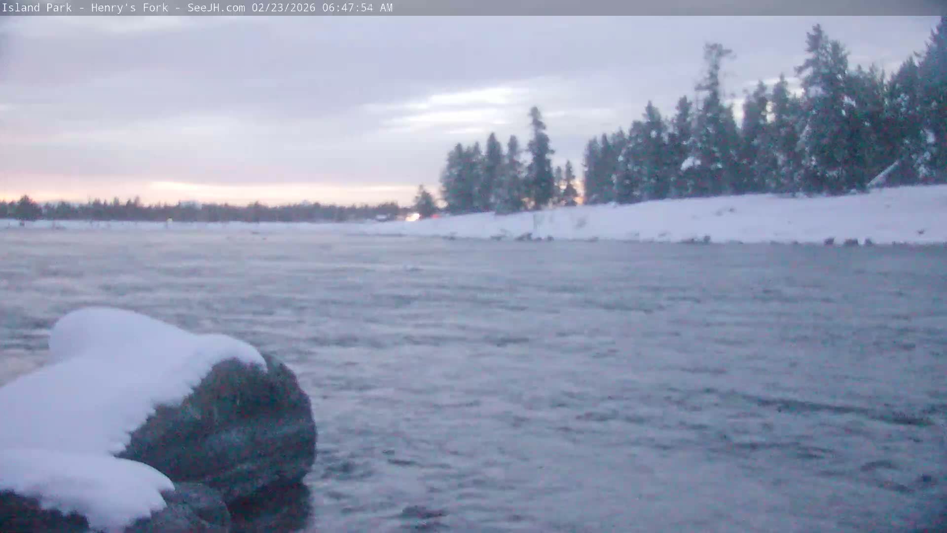 Henry's Fork River from Island Park Village  Live Cam - Island Park, Fremont, Idaho, USA