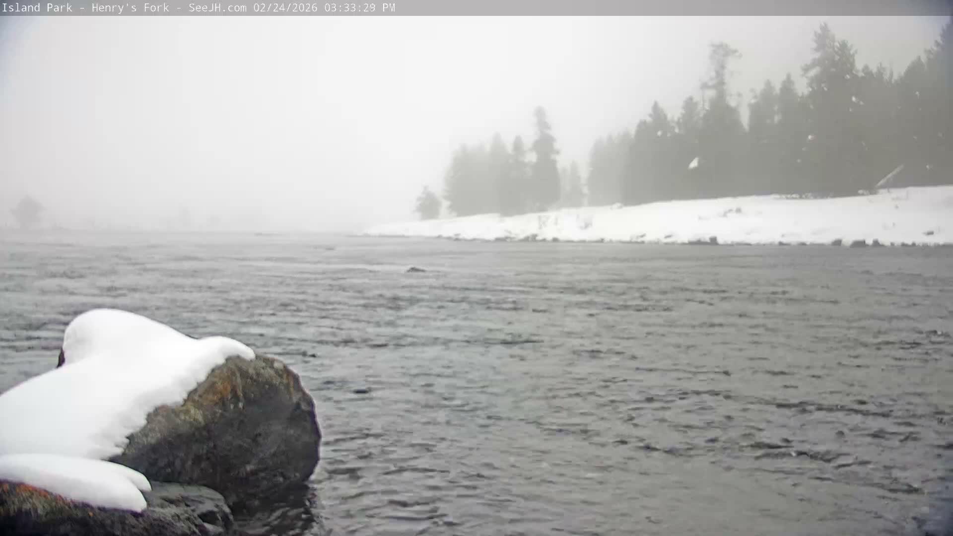 Henry's Fork River from Island Park Village  Live Cam - Island Park, Fremont, Idaho, USA