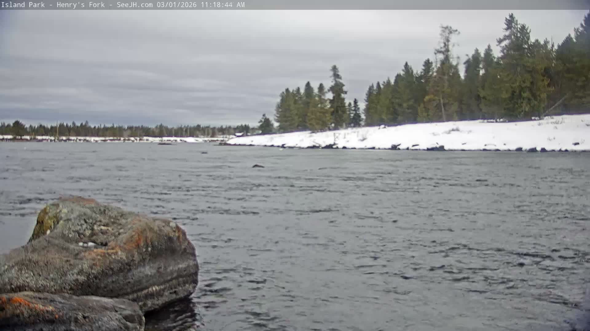 Henry's Fork River from Island Park Village  Live Cam - Island Park, Fremont, Idaho, USA