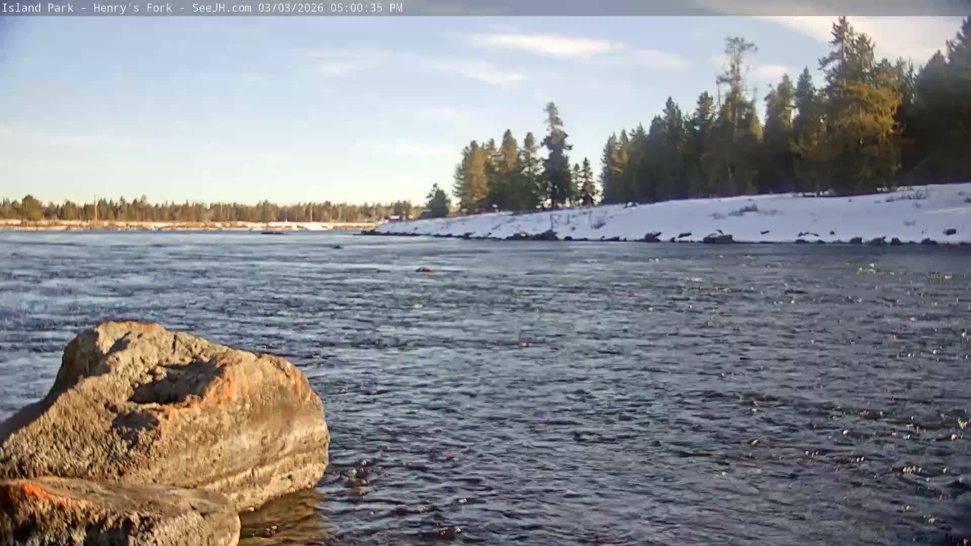 Henry's Fork River from Island Park Village  Live Cam - Island Park, Fremont, Idaho, USA