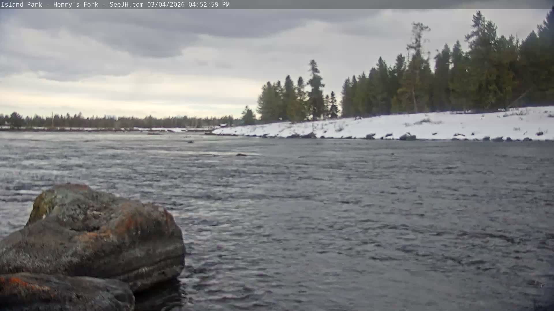 Henry's Fork River from Island Park Village  Live Cam - Island Park, Fremont, Idaho, USA