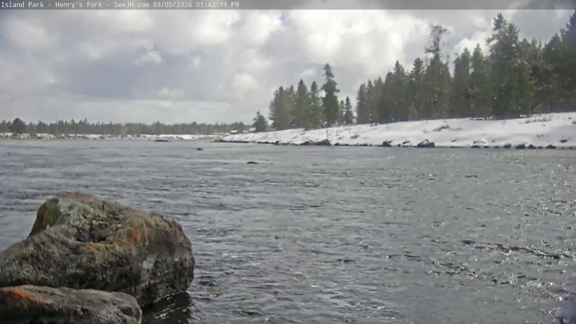 Henry's Fork River from Island Park Village  Live Cam - Island Park, Fremont, Idaho, USA