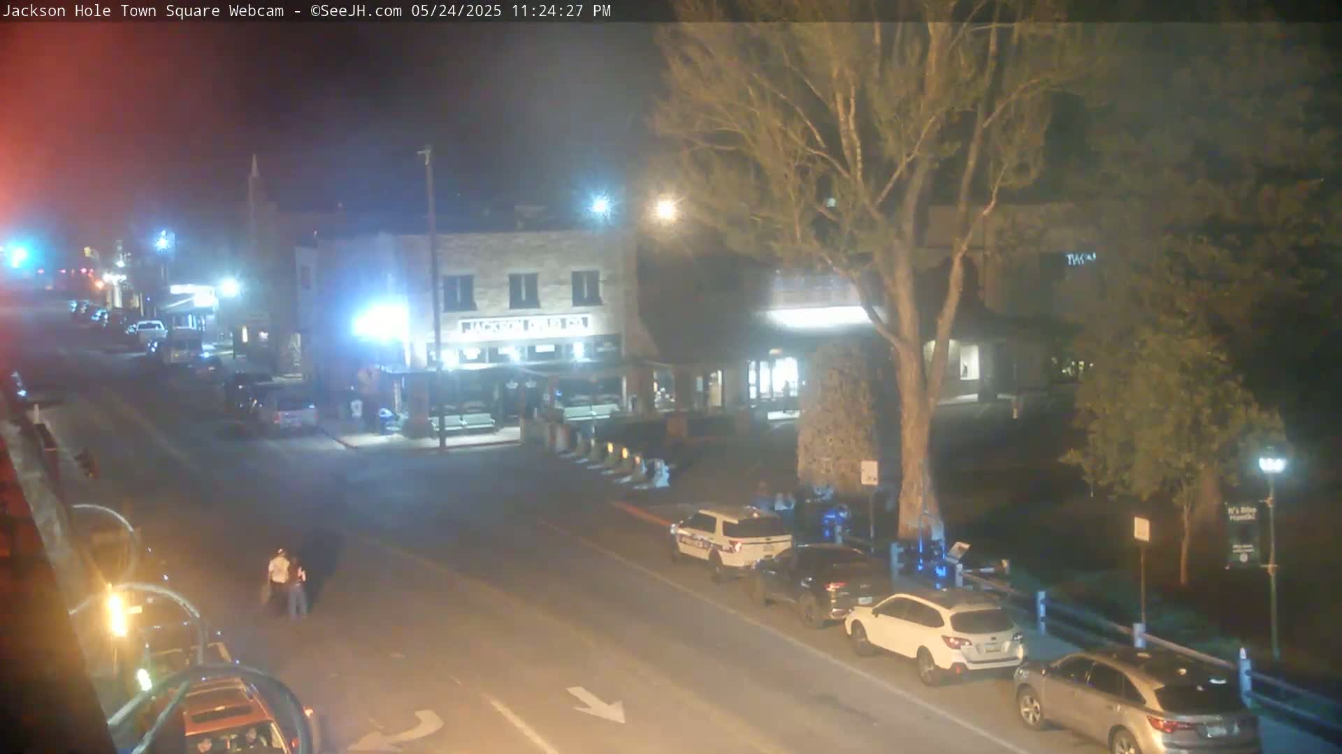 Jackson Hole, Jackson Town Center Square PTZ Live Cam - Jackson, Teton, Wyoming, USA