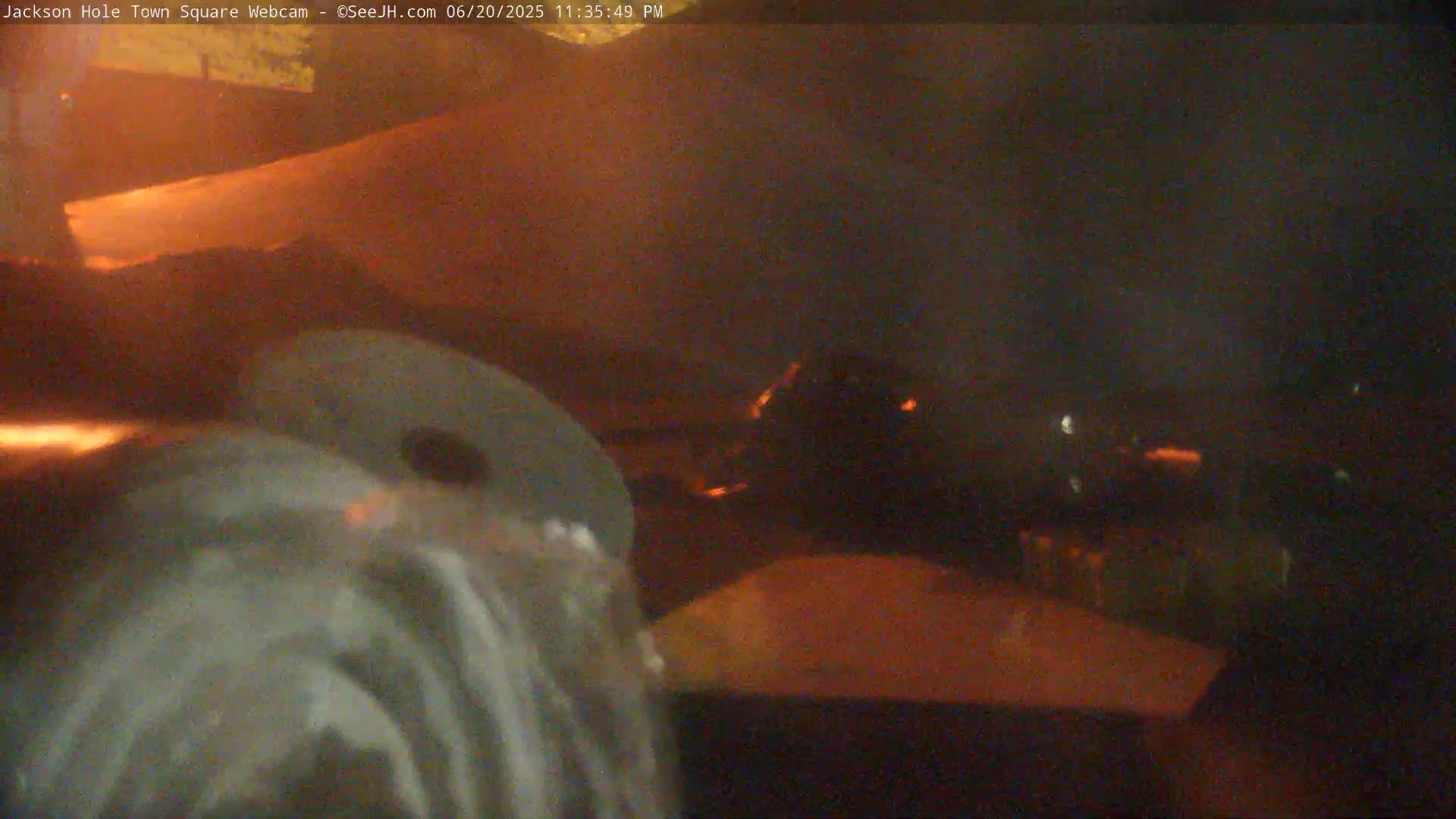 Jackson Hole, Jackson Town Center Square PTZ Live Cam - Jackson, Teton, Wyoming, USA
