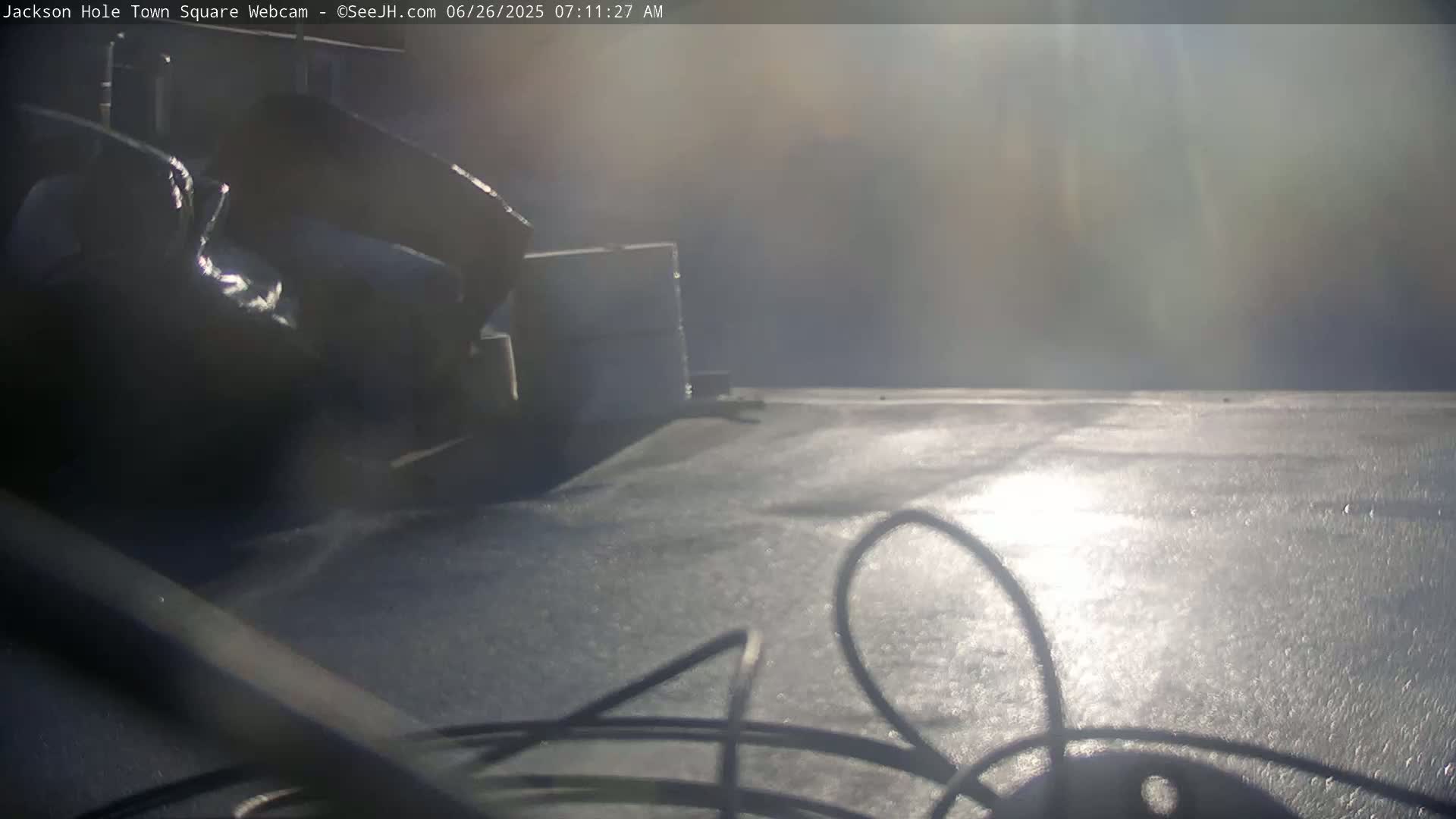 Jackson Hole, Jackson Town Center Square PTZ Live Cam - Jackson, Teton, Wyoming, USA