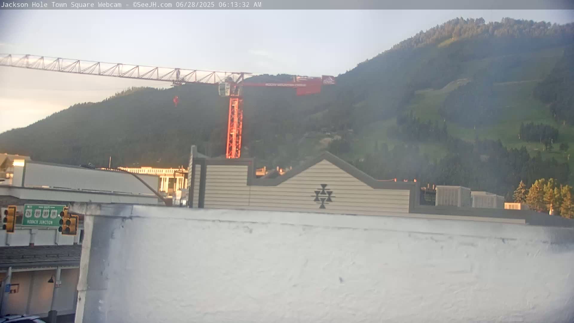 Jackson Hole, Jackson Town Center Square PTZ Live Cam - Jackson, Teton, Wyoming, USA