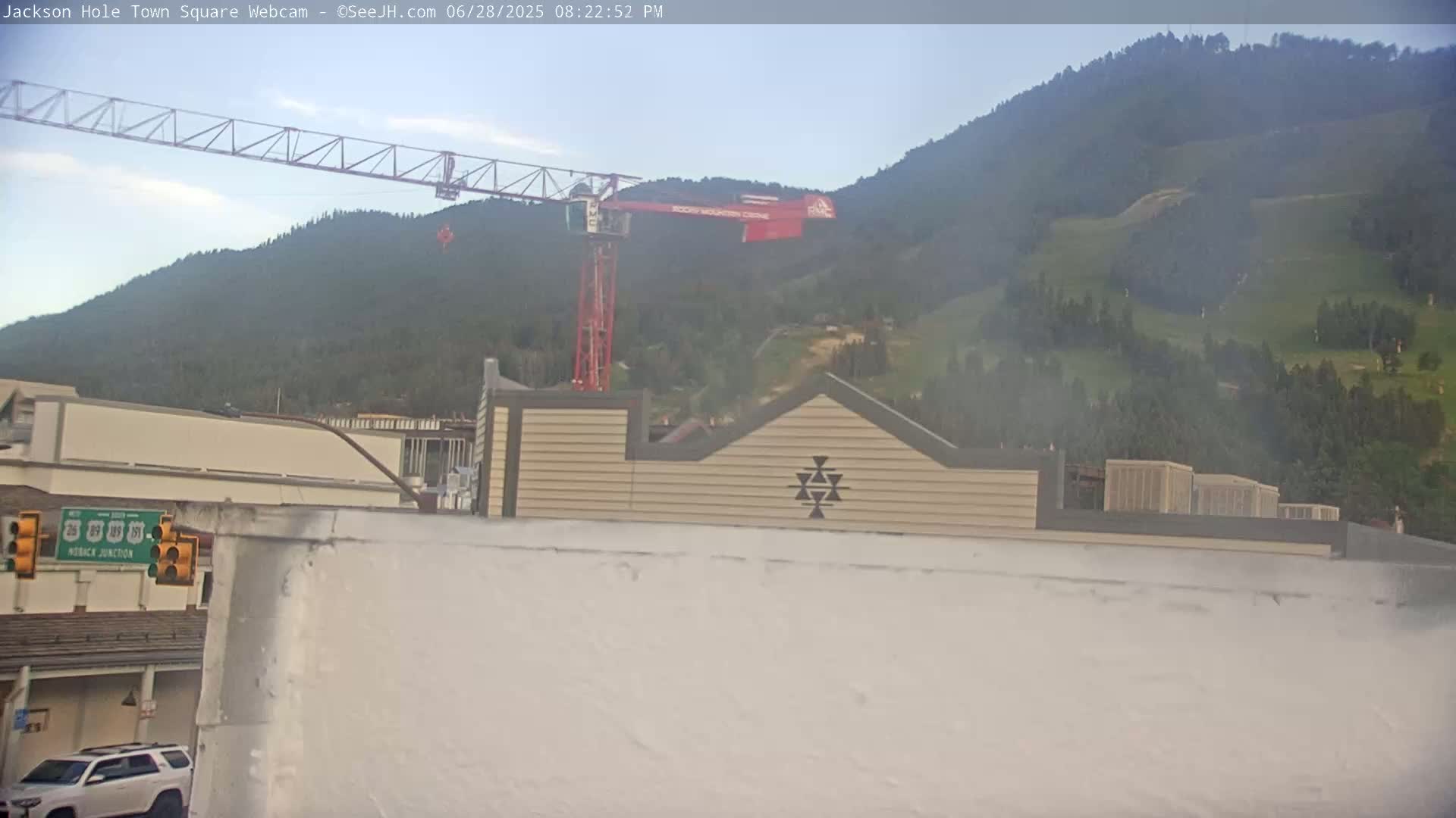 Jackson Hole, Jackson Town Center Square PTZ Live Cam - Jackson, Teton, Wyoming, USA