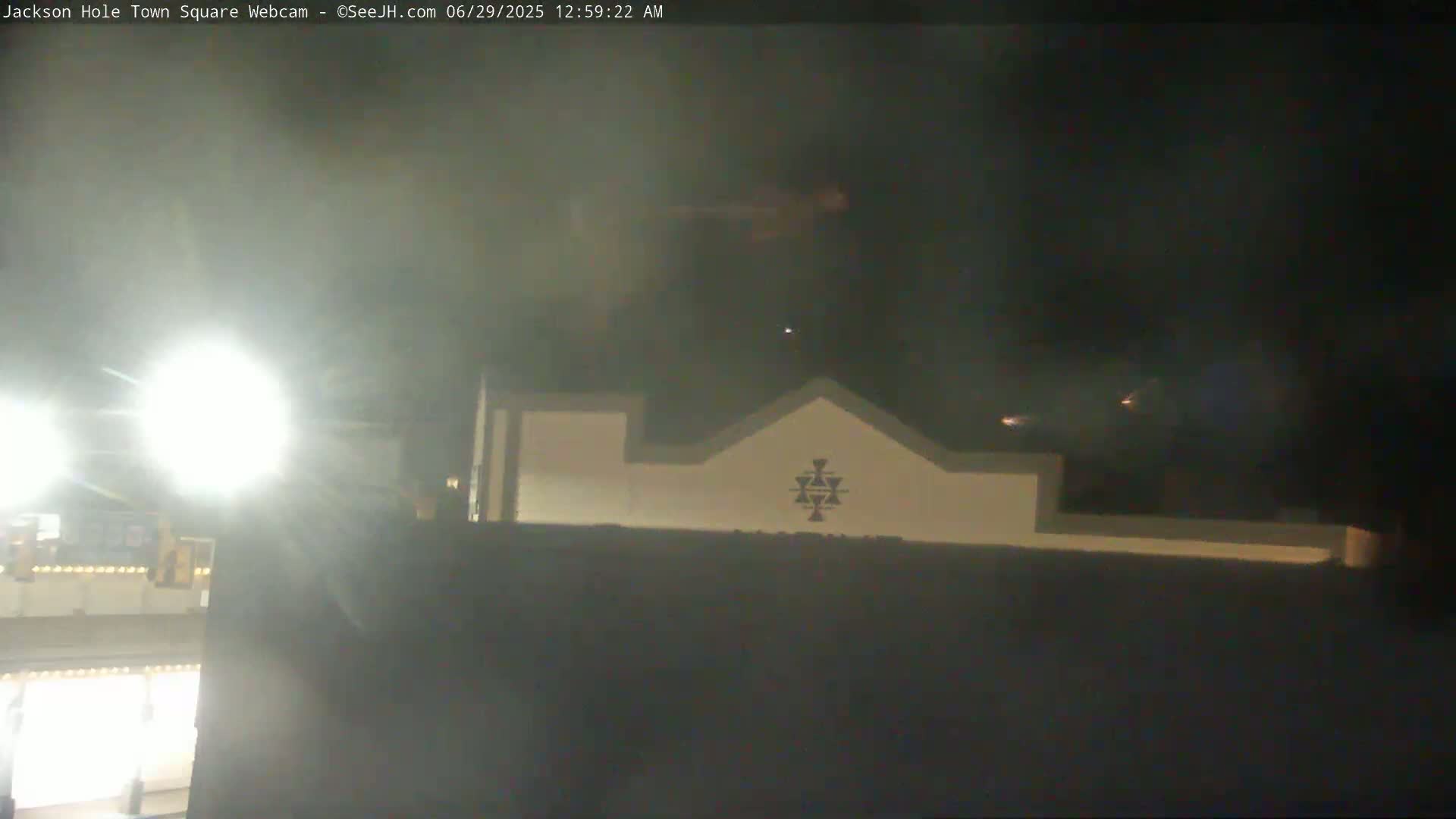 Jackson Hole, Jackson Town Center Square PTZ Live Cam - Jackson, Teton, Wyoming, USA