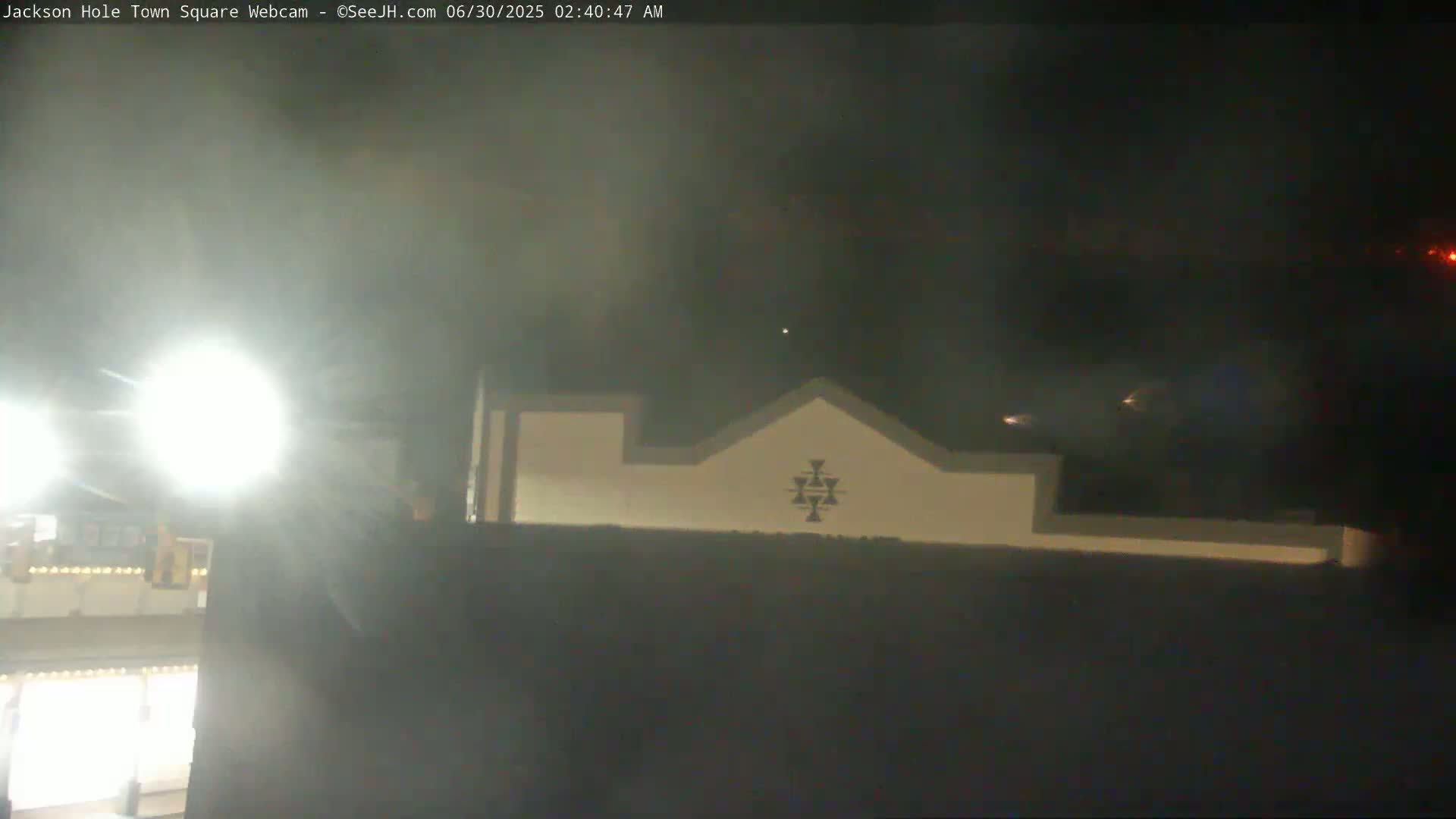 Jackson Hole, Jackson Town Center Square PTZ Live Cam - Jackson, Teton, Wyoming, USA