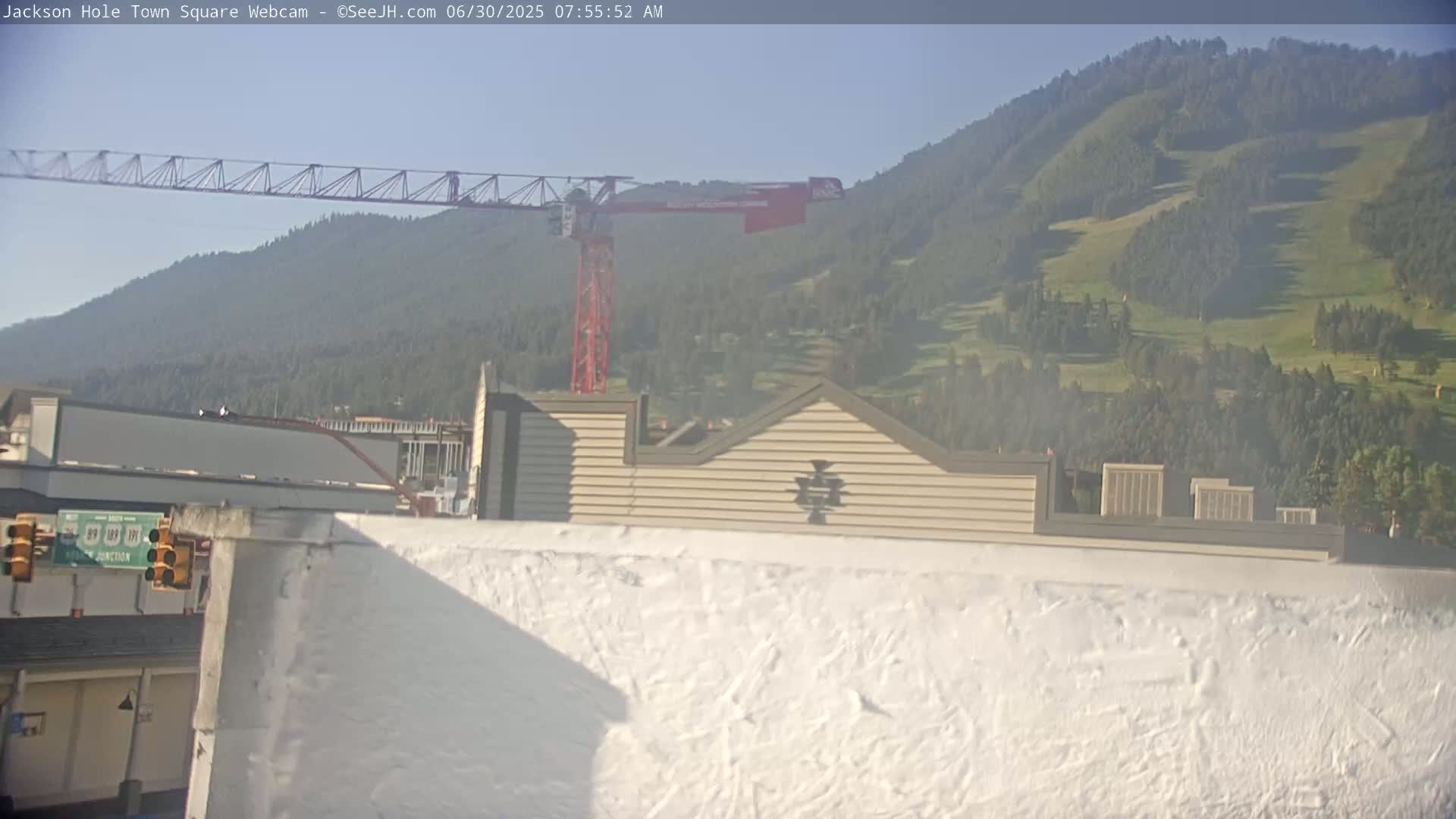 Jackson Hole, Jackson Town Center Square PTZ Live Cam - Jackson, Teton, Wyoming, USA
