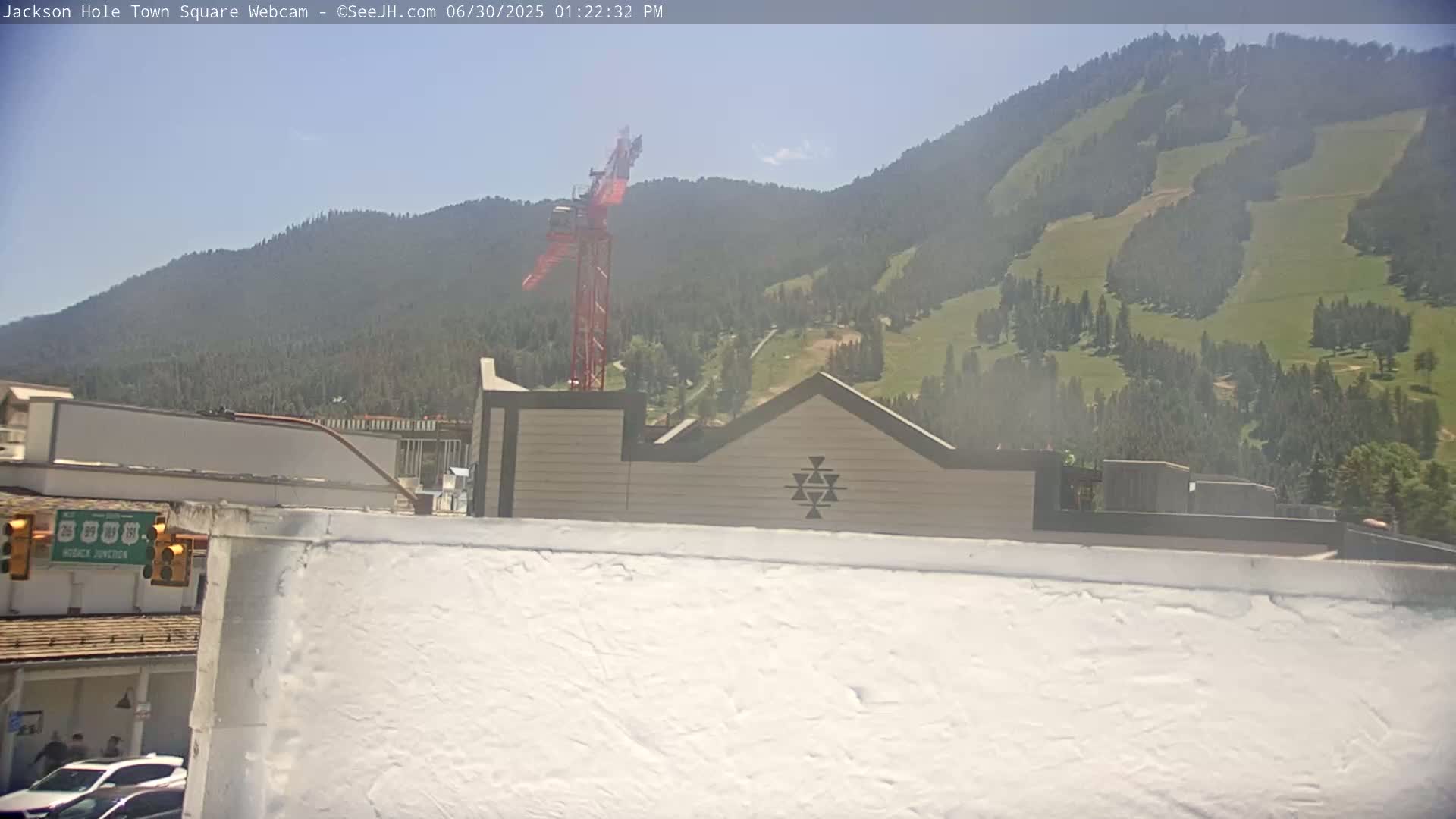 Jackson Hole, Jackson Town Center Square PTZ Live Cam - Jackson, Teton, Wyoming, USA