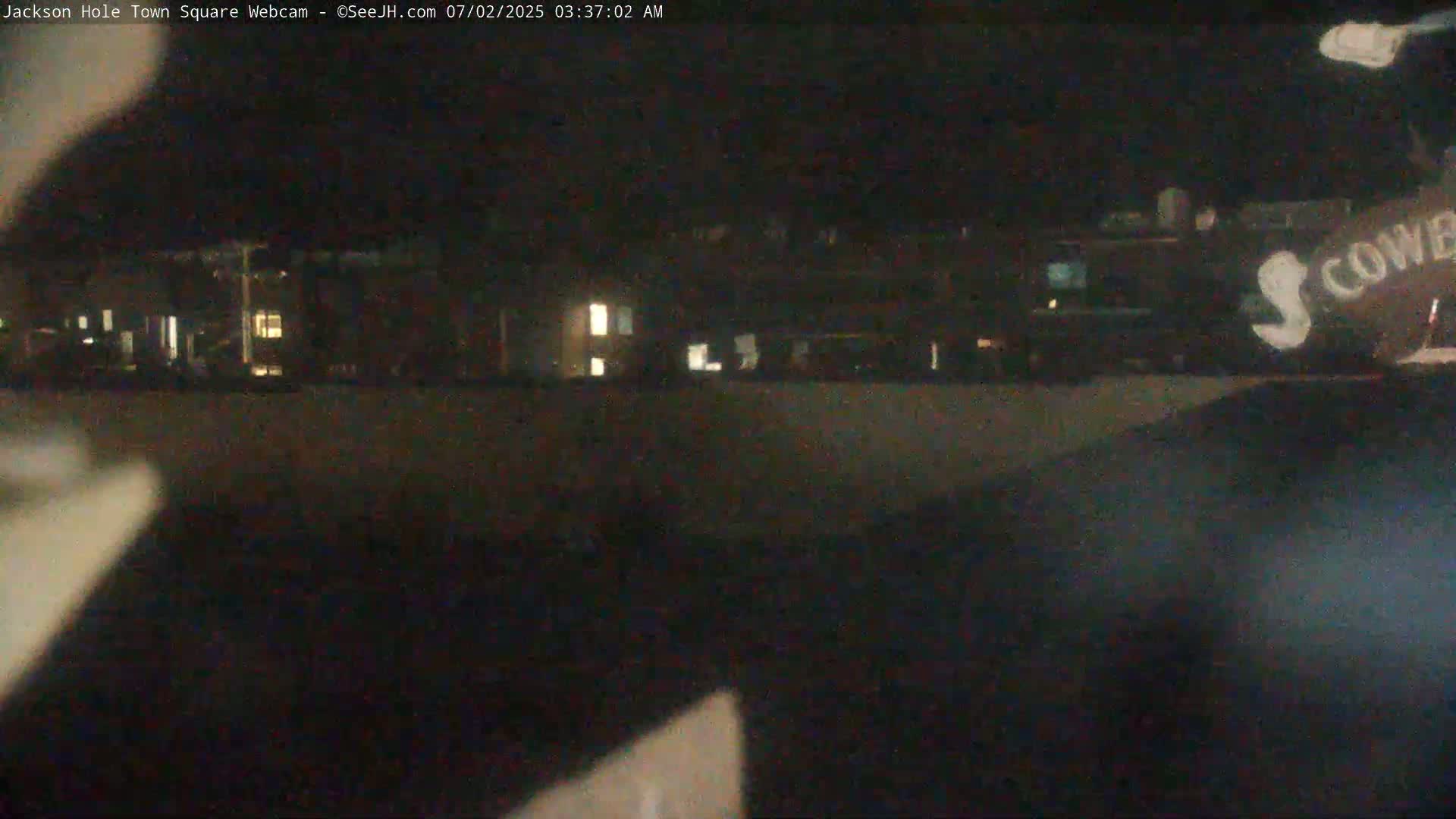 Jackson Hole, Jackson Town Center Square PTZ Live Cam - Jackson, Teton, Wyoming, USA