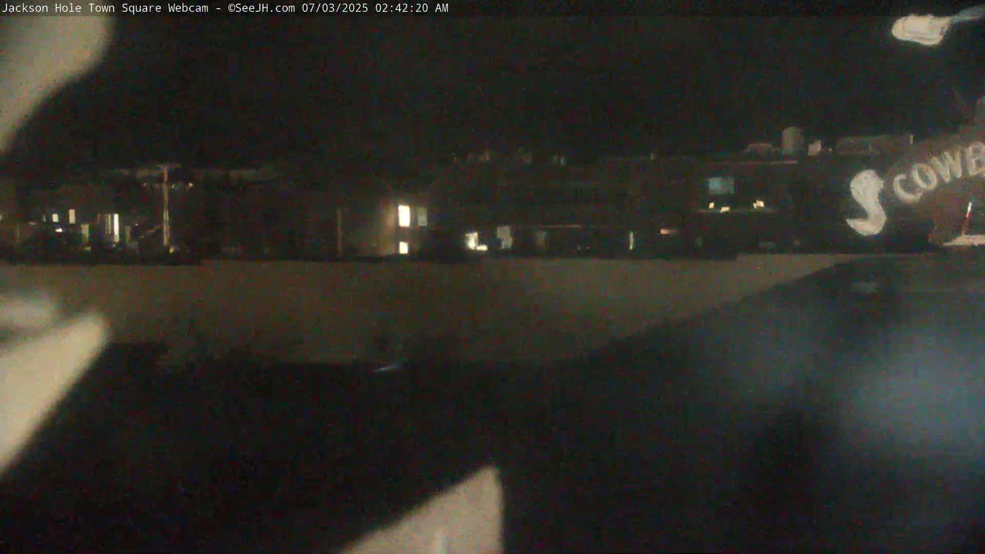 Jackson Hole, Jackson Town Center Square PTZ Live Cam - Jackson, Teton, Wyoming, USA