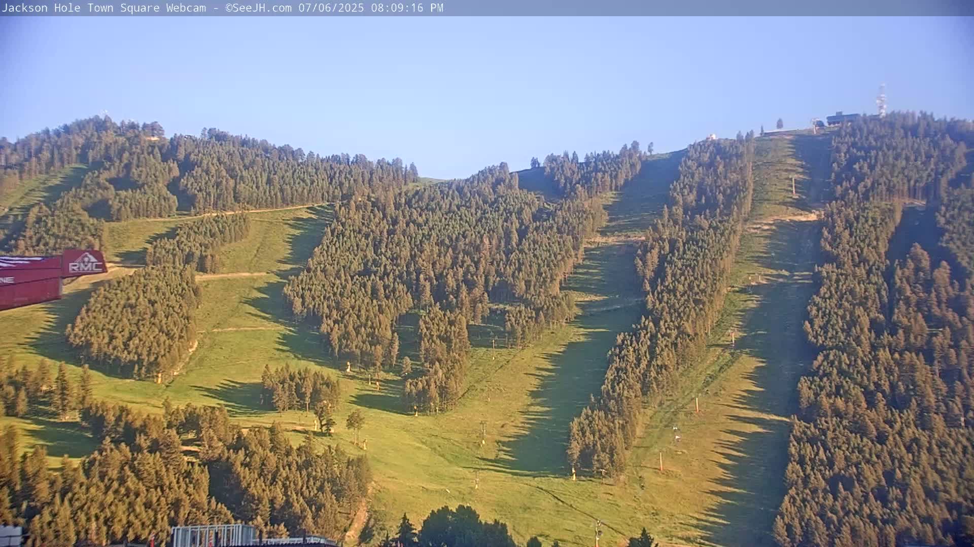 Jackson Hole, Jackson Town Center Square PTZ Live Cam - Jackson, Teton, Wyoming, USA