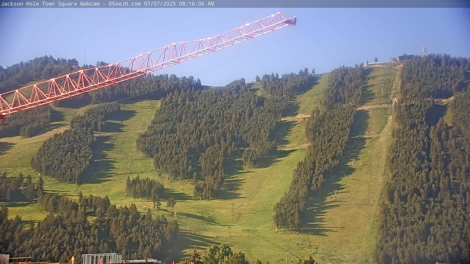 Jackson Hole, Jackson Town Center Square PTZ Live Cam - Jackson, Teton, Wyoming, USA