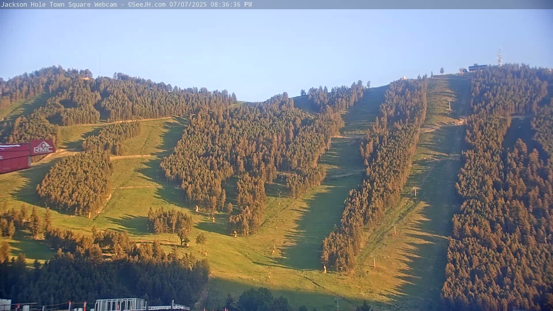 Jackson Hole, Jackson Town Center Square PTZ Live Cam - Jackson, Teton, Wyoming, USA