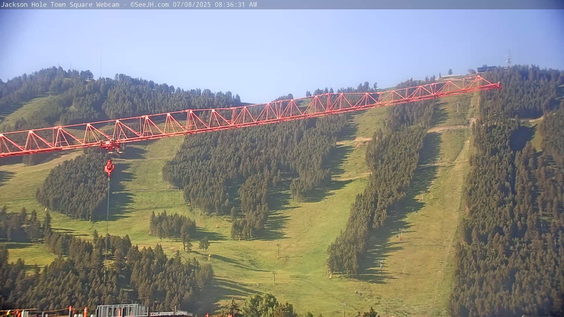 Jackson Hole, Jackson Town Center Square PTZ Live Cam - Jackson, Teton, Wyoming, USA