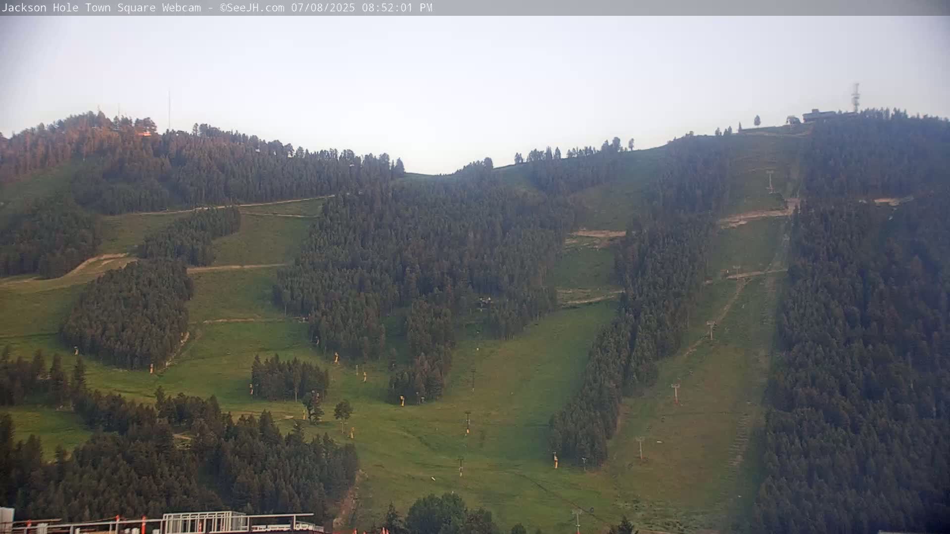 Jackson Hole, Jackson Town Center Square PTZ Live Cam - Jackson, Teton, Wyoming, USA