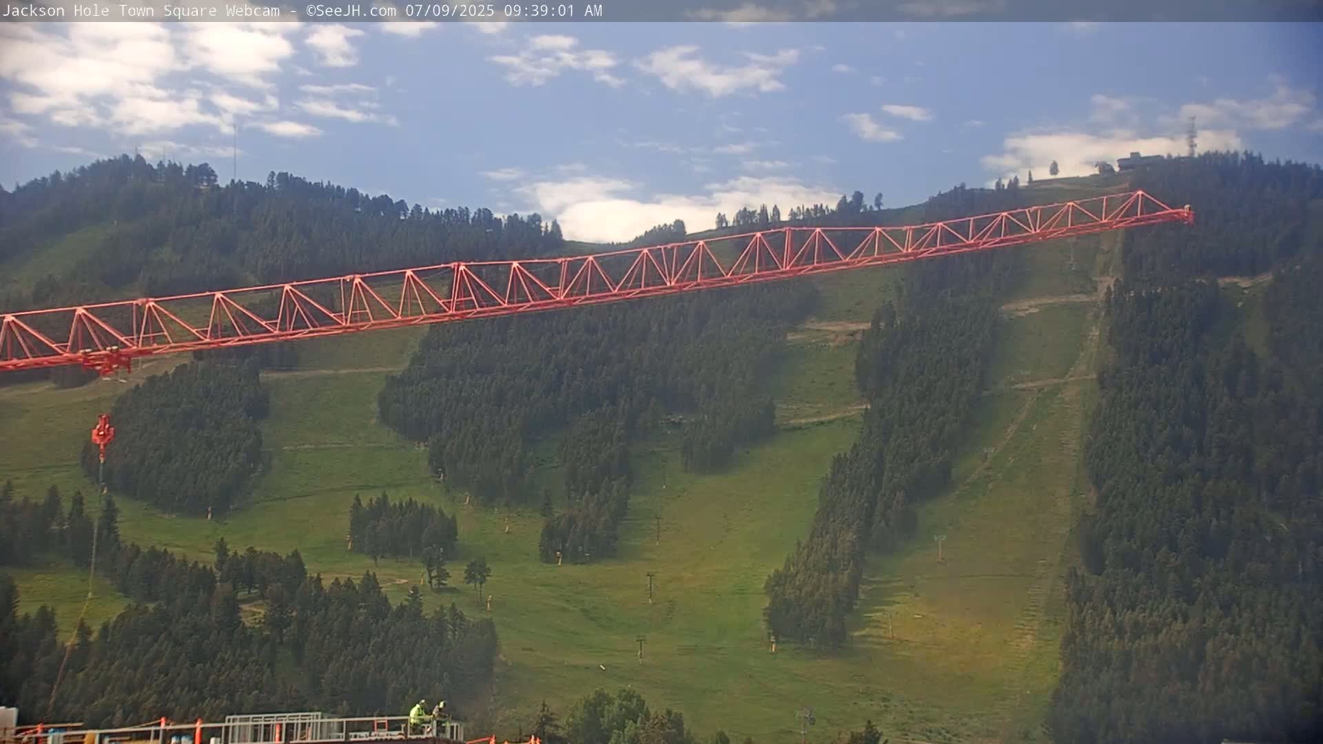 Jackson Hole, Jackson Town Center Square PTZ Live Cam - Jackson, Teton, Wyoming, USA