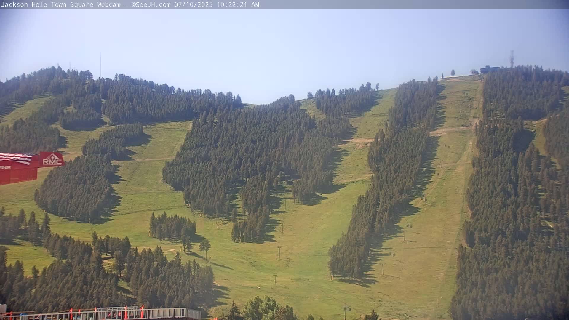 Jackson Hole, Jackson Town Center Square PTZ Live Cam - Jackson, Teton, Wyoming, USA