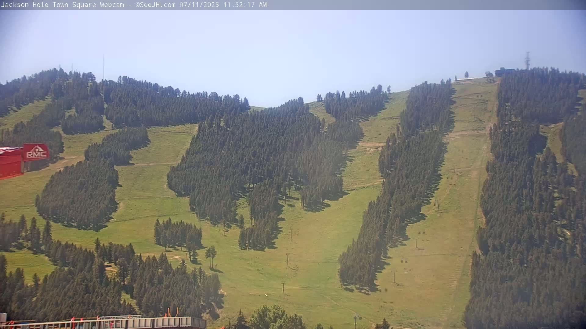 Jackson Hole, Jackson Town Center Square PTZ Live Cam - Jackson, Teton, Wyoming, USA