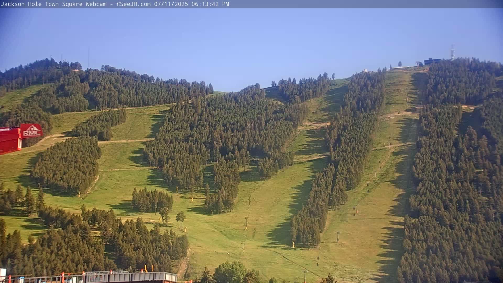 Jackson Hole, Jackson Town Center Square PTZ Live Cam - Jackson, Teton, Wyoming, USA