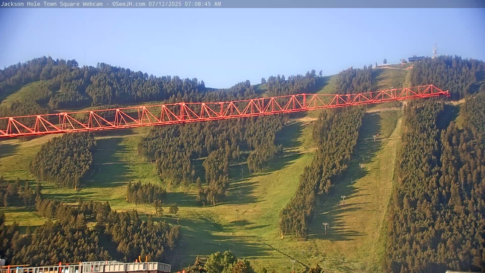 Jackson Hole, Jackson Town Center Square PTZ Live Cam - Jackson, Teton, Wyoming, USA