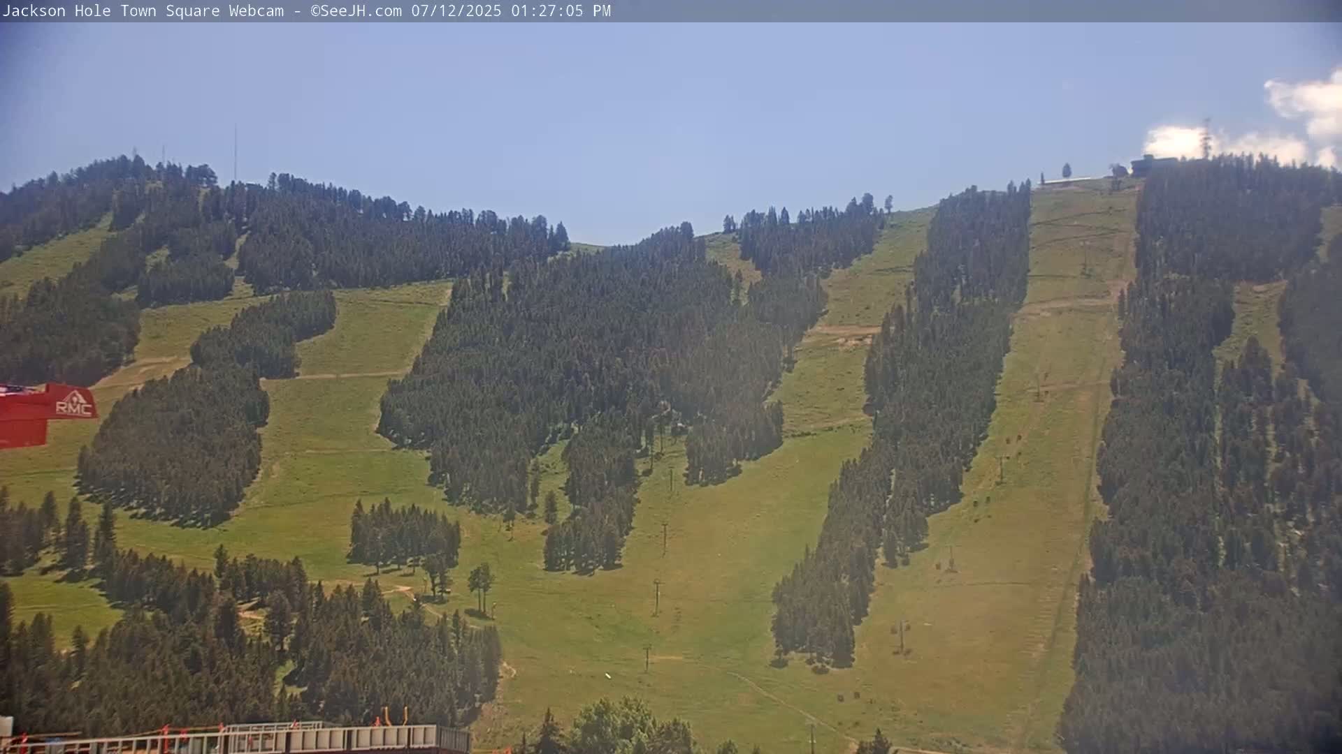 Jackson Hole, Jackson Town Center Square PTZ Live Cam - Jackson, Teton, Wyoming, USA