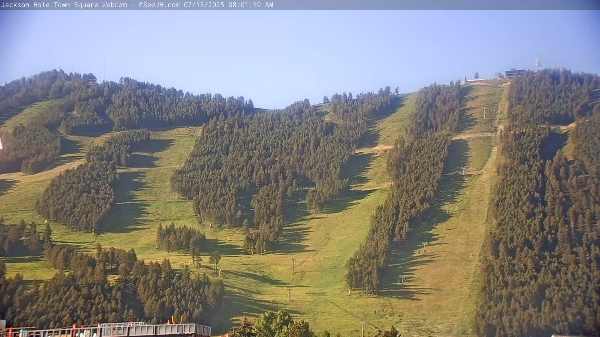 Jackson Hole, Jackson Town Center Square PTZ Live Cam - Jackson, Teton, Wyoming, USA
