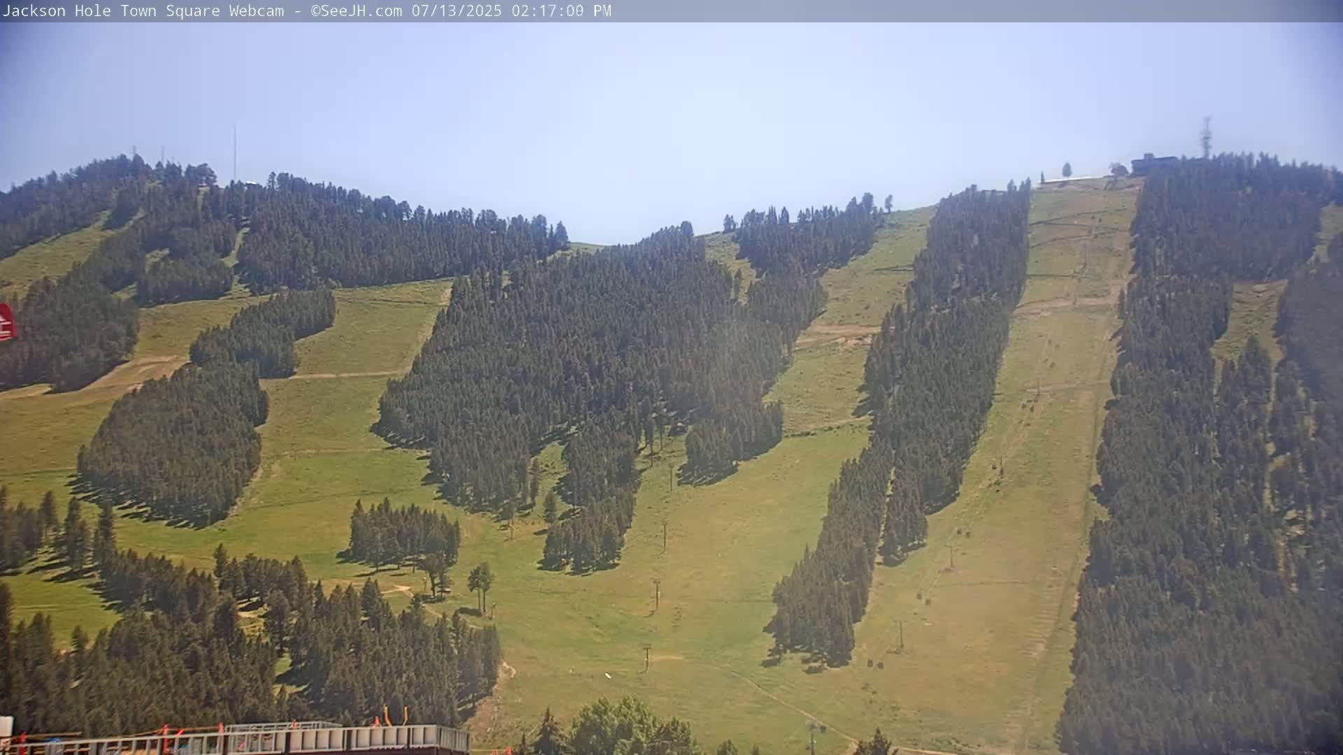 Jackson Hole, Jackson Town Center Square PTZ Live Cam - Jackson, Teton, Wyoming, USA