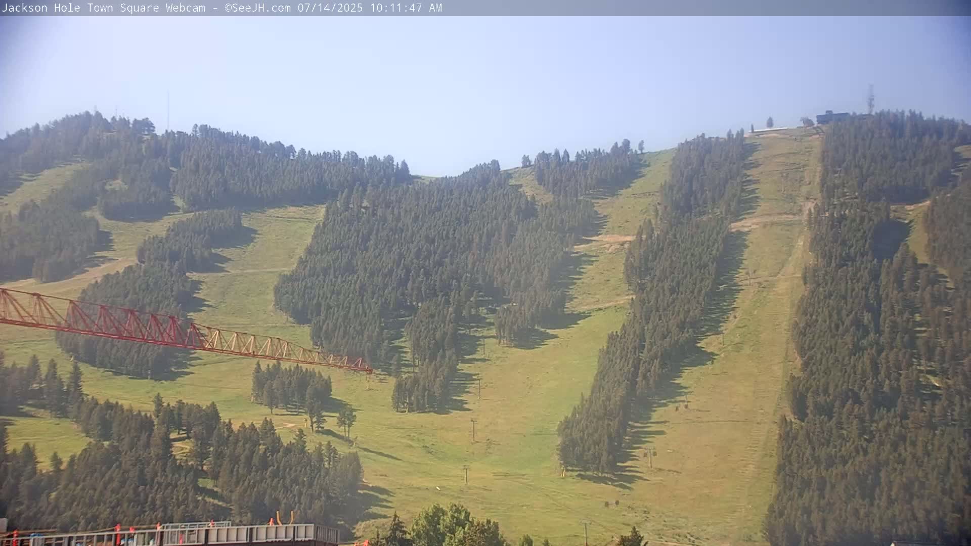 Jackson Hole, Jackson Town Center Square PTZ Live Cam - Jackson, Teton, Wyoming, USA