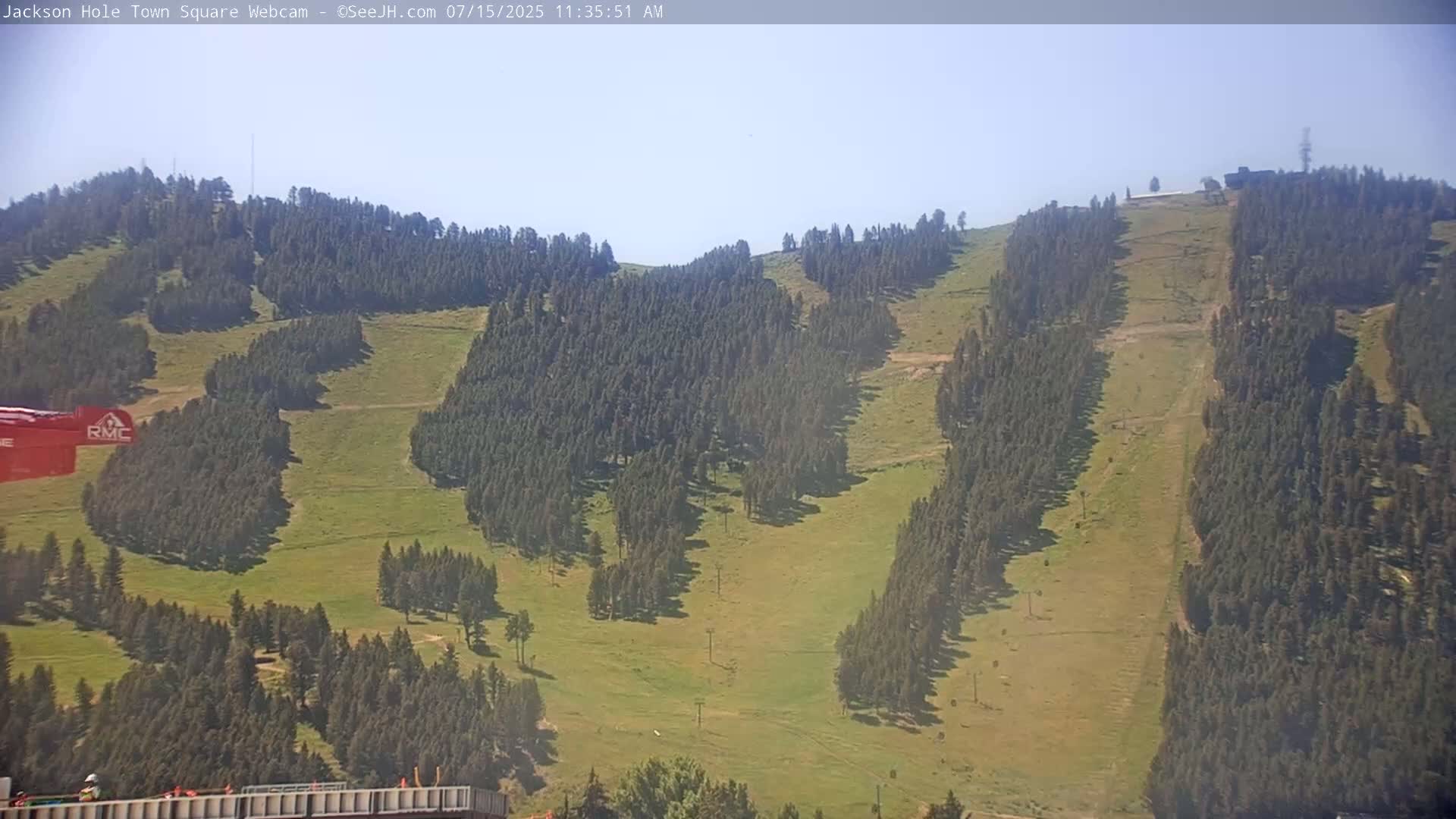 Jackson Hole, Jackson Town Center Square PTZ Live Cam - Jackson, Teton, Wyoming, USA