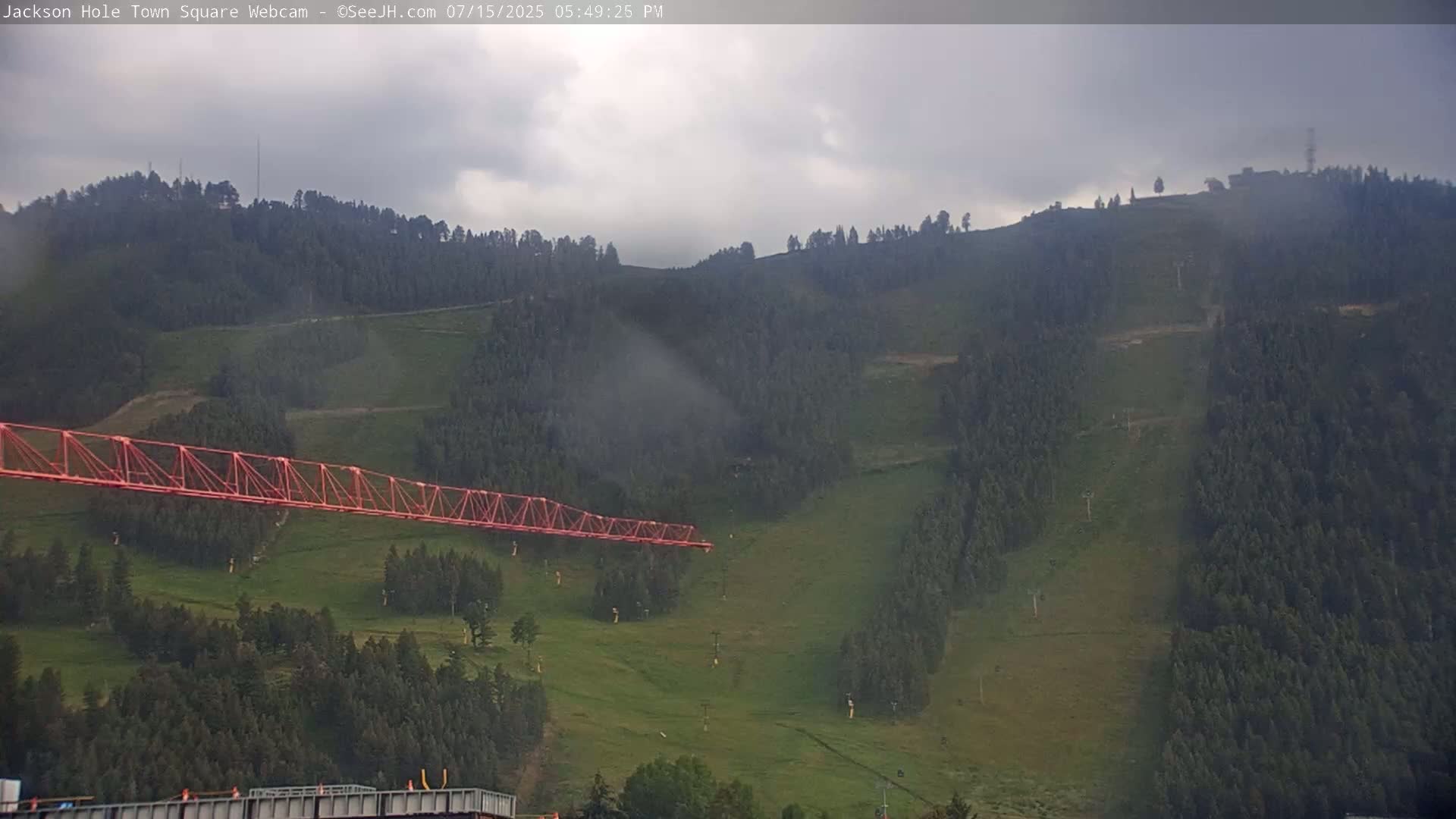 Jackson Hole, Jackson Town Center Square PTZ Live Cam - Jackson, Teton, Wyoming, USA