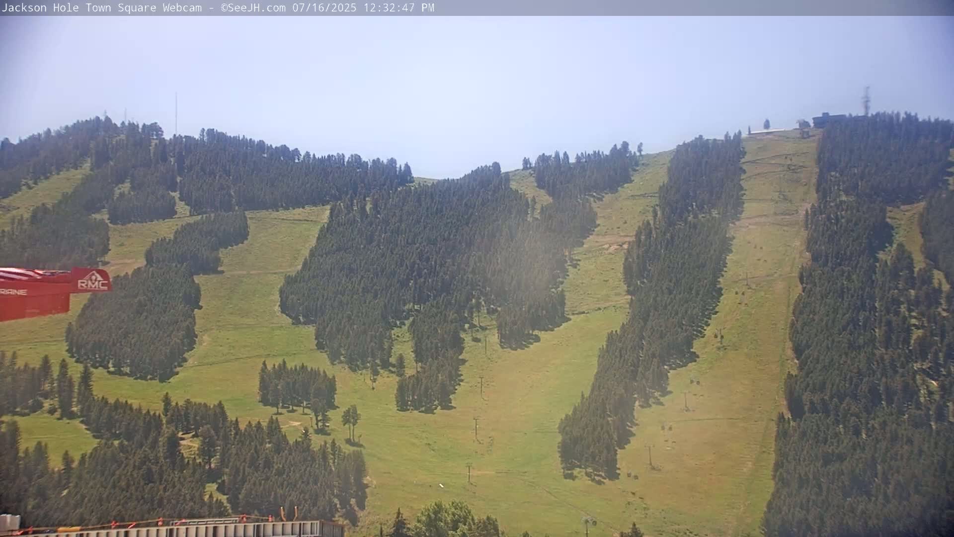 Jackson Hole, Jackson Town Center Square PTZ Live Cam - Jackson, Teton, Wyoming, USA