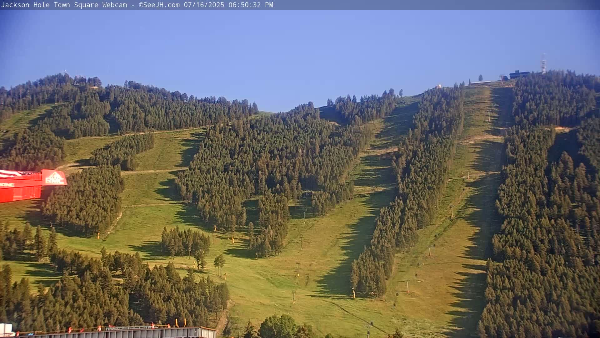 Jackson Hole, Jackson Town Center Square PTZ Live Cam - Jackson, Teton, Wyoming, USA