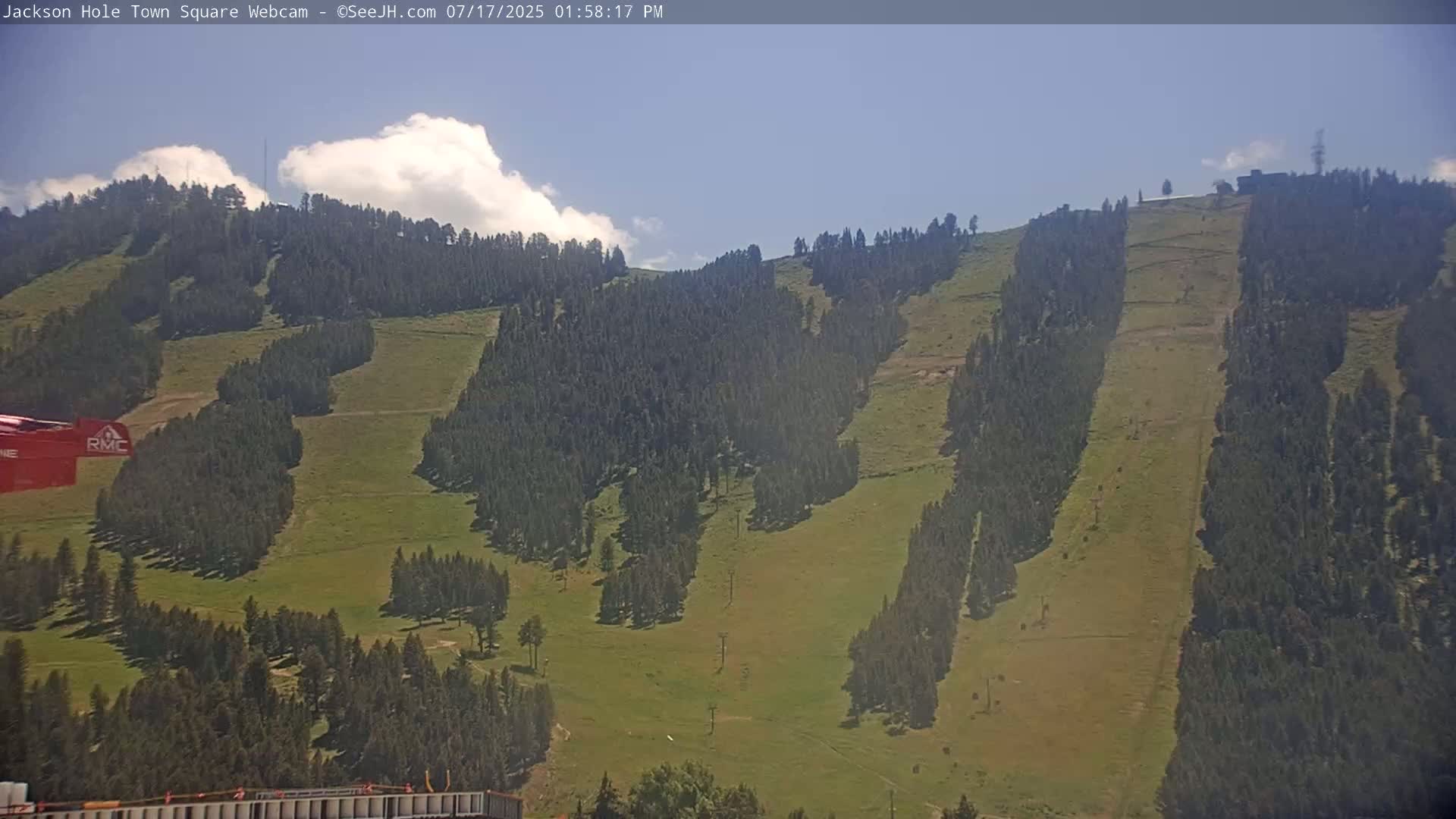 Jackson Hole, Jackson Town Center Square PTZ Live Cam - Jackson, Teton, Wyoming, USA